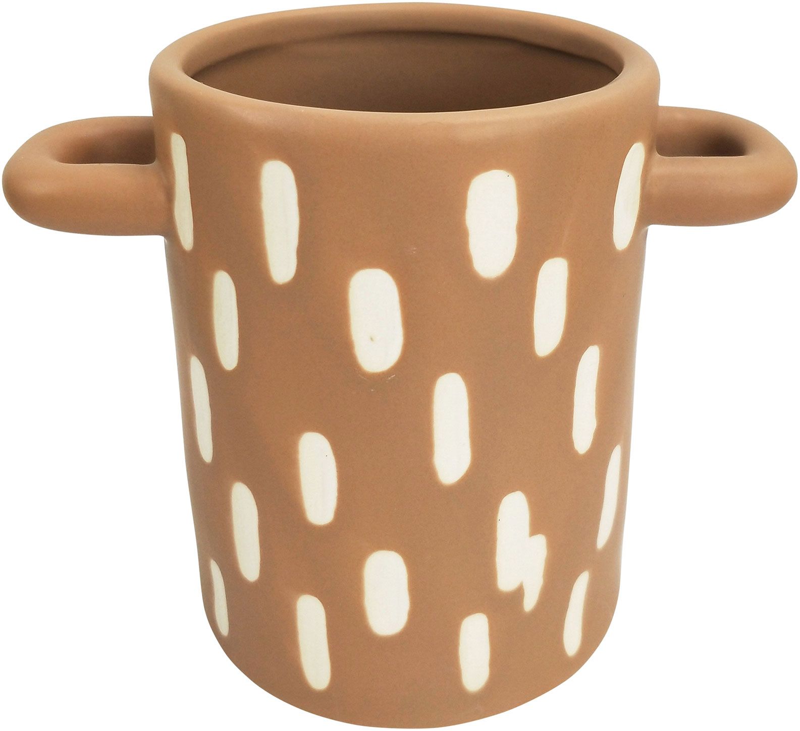 Lydia Planter – Beige (Medium, 13.5cm)