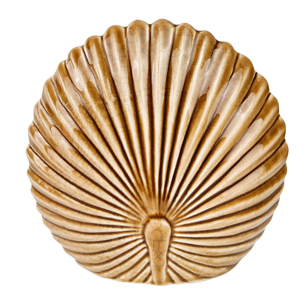 Amari Fan Palm Vase – Caramel (Medium, 17cm)