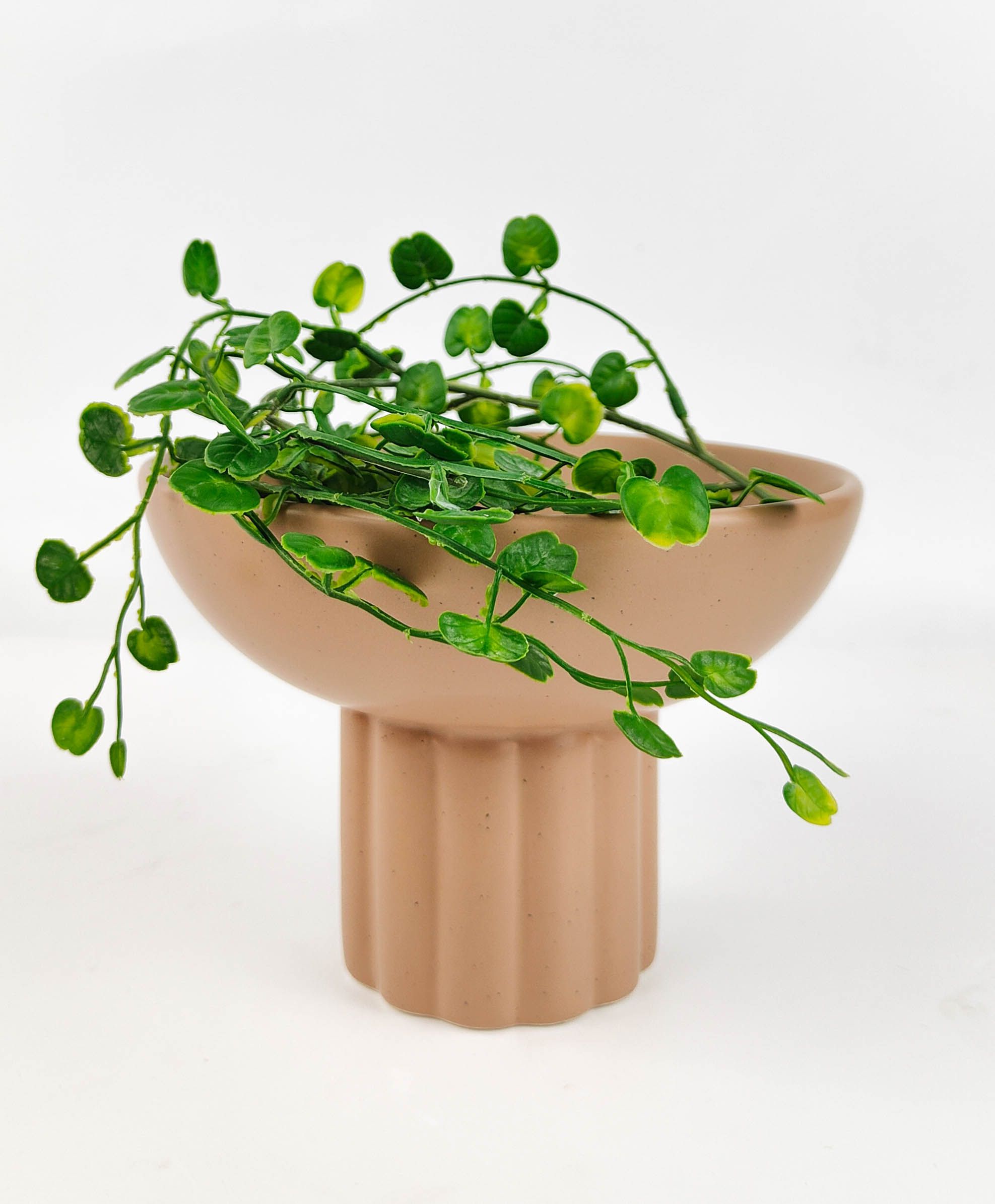 Leilani Tall Bowl – Beige (H12 × 17cm)