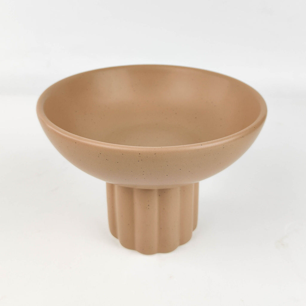 Leilani Tall Bowl – Beige (H12 × 17cm)