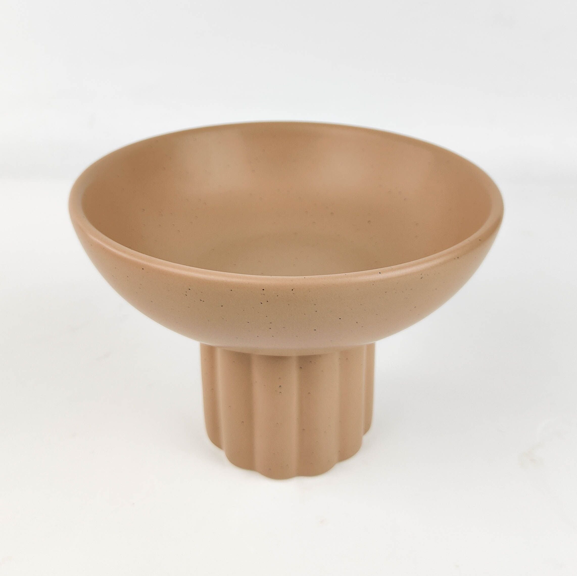 Leilani Tall Bowl – Beige (H12 × 17cm)
