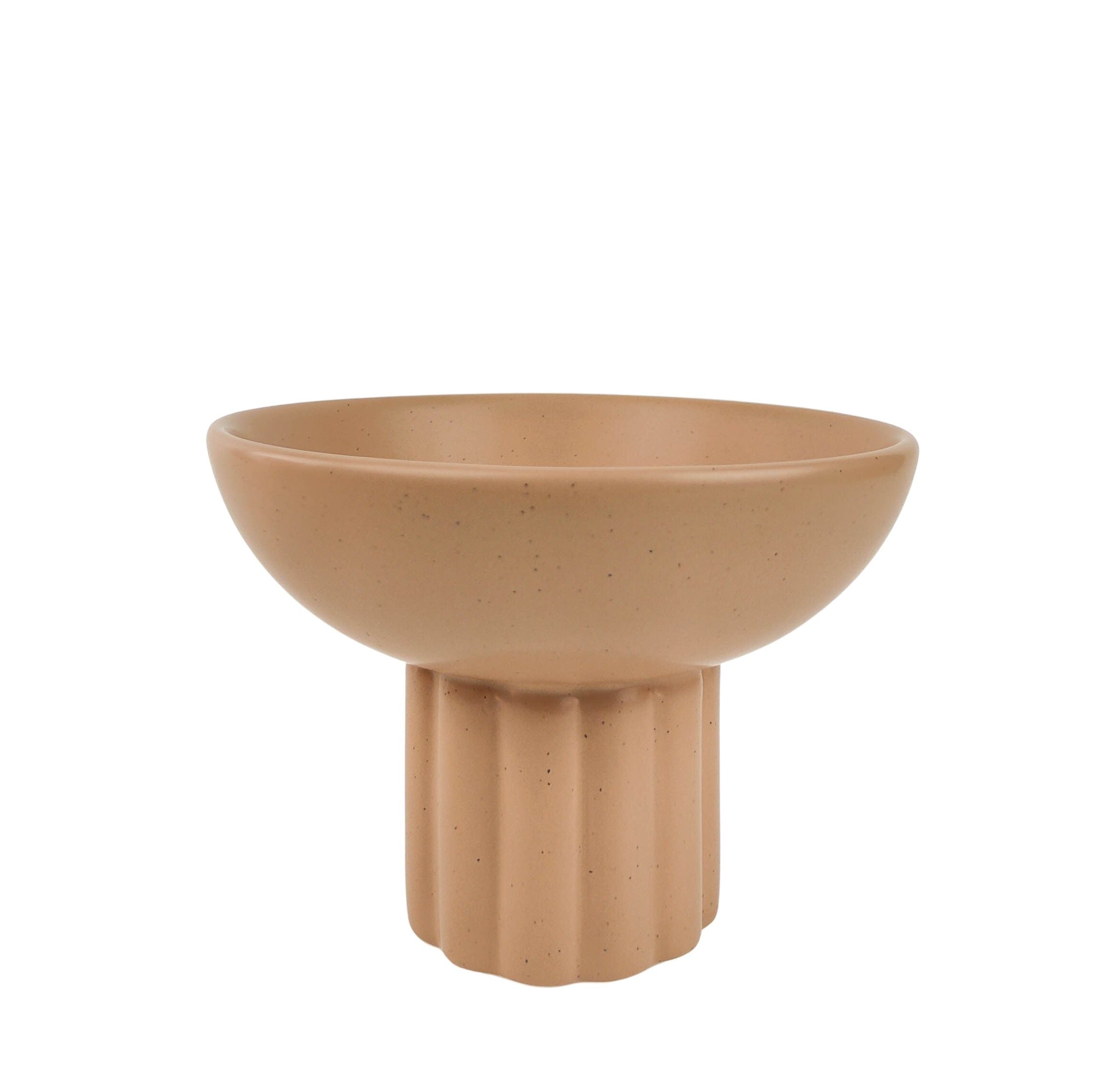Leilani Tall Bowl – Beige (H12 × 17cm)